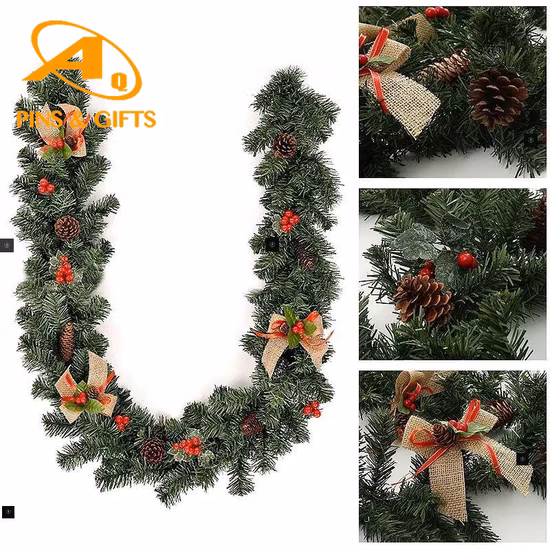 Wholesale Artificial Christmas Hanging Door Decoration Home Xmas Ornament Wreath2