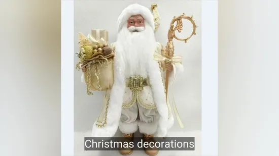 OEM Factory Customized Christmas Santa Decoration Polyresin Tree Christmas Decoration Plastic Tree Christmas Ornament Santa Claus Products Manufacturer in China